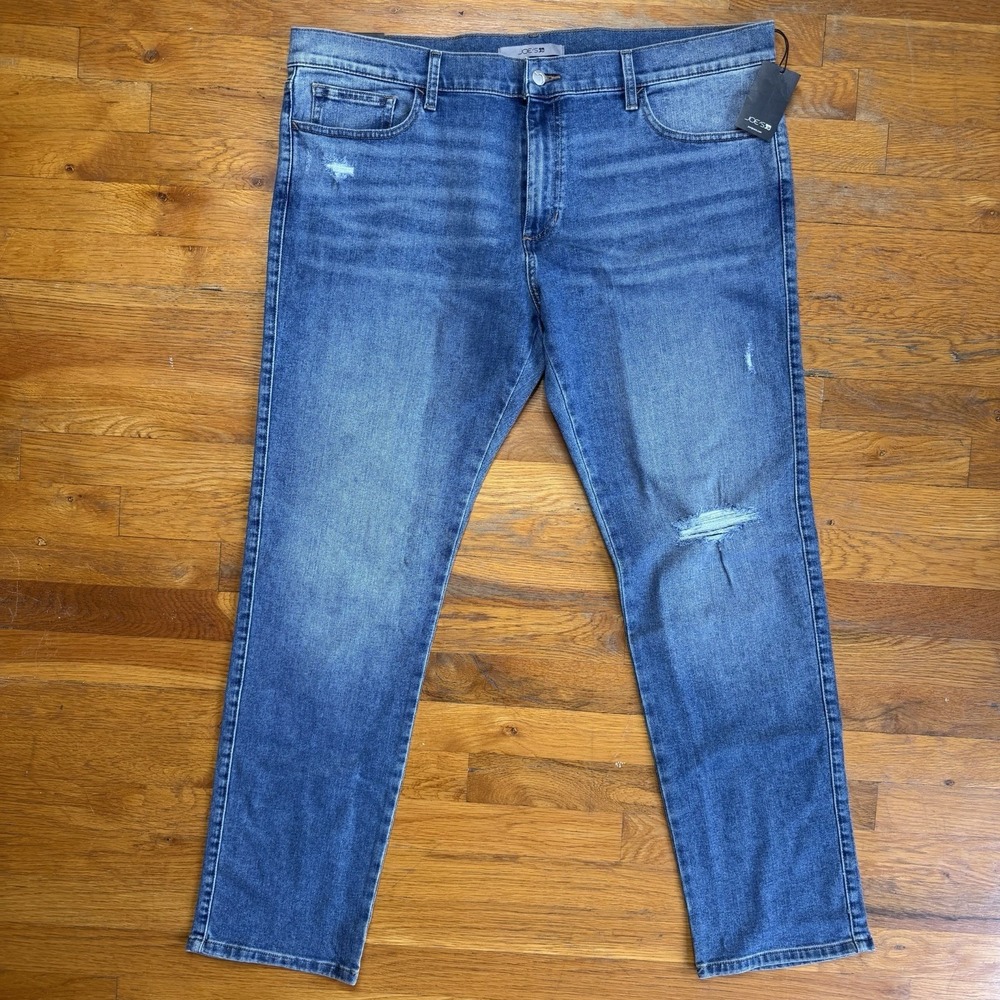 Joes Jeans Men The Asher Slim Fit Sz 40 Apex Blue Stretch NWT Distressed